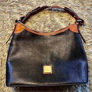 Dooney & Bourke Embossed Leather Hobo Bag